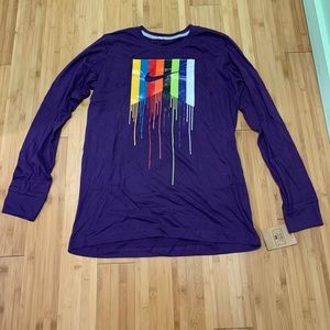 Nike Youth Purple Long Sleeve Shirt
